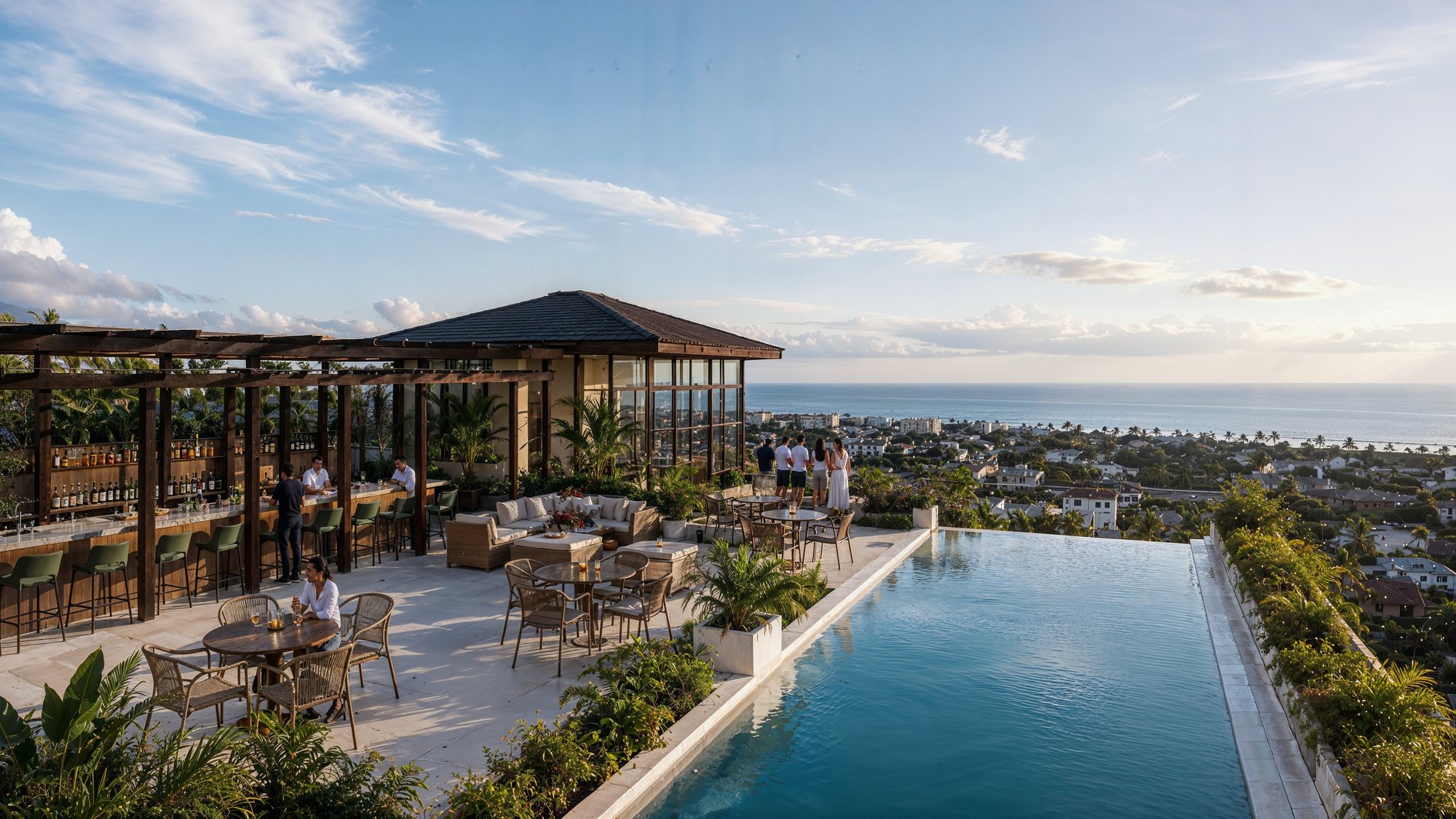 Property Name · rooftop pool and sea view